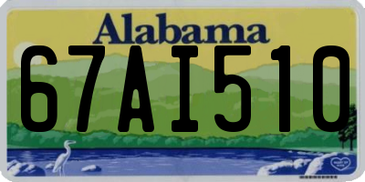 AL license plate 67AI510
