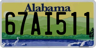 AL license plate 67AI511