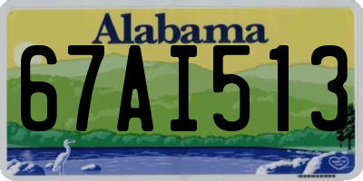 AL license plate 67AI513