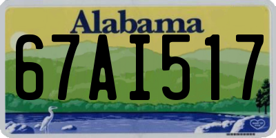 AL license plate 67AI517