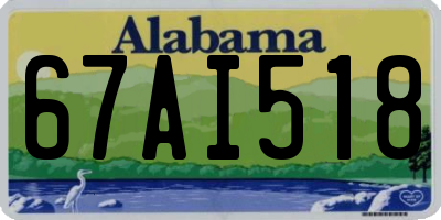 AL license plate 67AI518