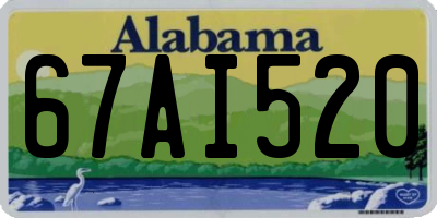 AL license plate 67AI520