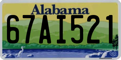 AL license plate 67AI521