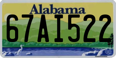 AL license plate 67AI522