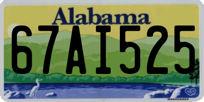 AL license plate 67AI525