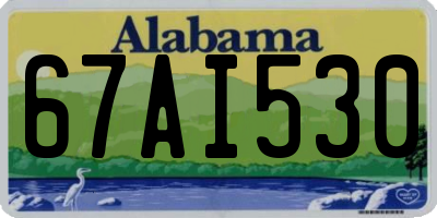 AL license plate 67AI530