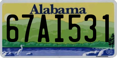 AL license plate 67AI531