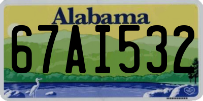 AL license plate 67AI532