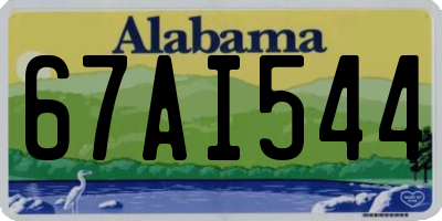 AL license plate 67AI544