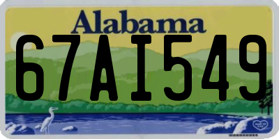 AL license plate 67AI549