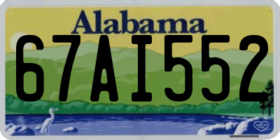 AL license plate 67AI552