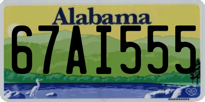 AL license plate 67AI555
