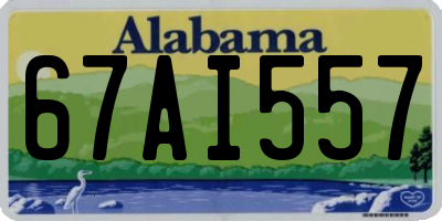 AL license plate 67AI557