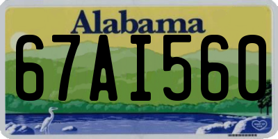 AL license plate 67AI560
