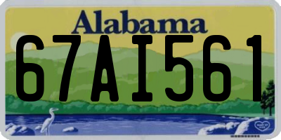 AL license plate 67AI561