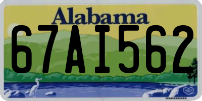AL license plate 67AI562