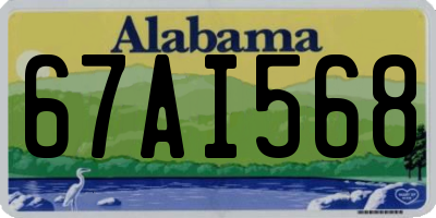 AL license plate 67AI568