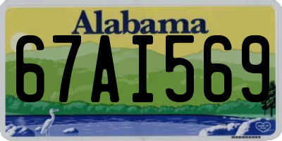 AL license plate 67AI569
