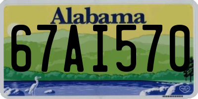 AL license plate 67AI570