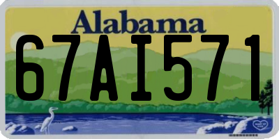 AL license plate 67AI571