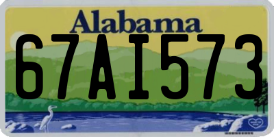 AL license plate 67AI573