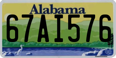 AL license plate 67AI576