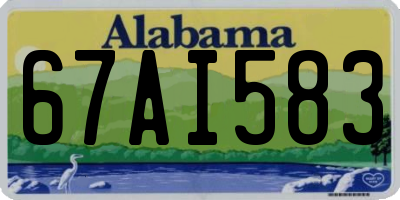 AL license plate 67AI583