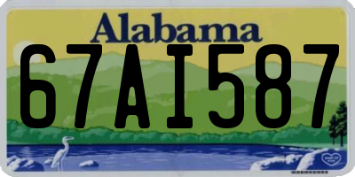 AL license plate 67AI587