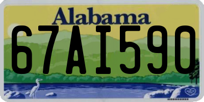 AL license plate 67AI590