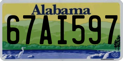 AL license plate 67AI597