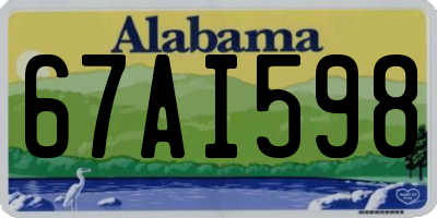 AL license plate 67AI598