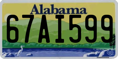 AL license plate 67AI599