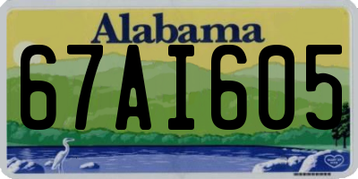 AL license plate 67AI605