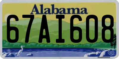AL license plate 67AI608