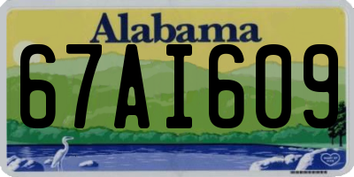 AL license plate 67AI609