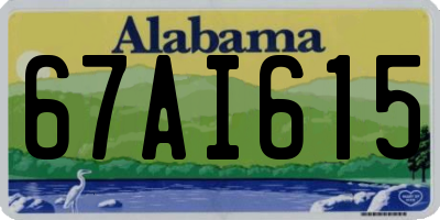 AL license plate 67AI615