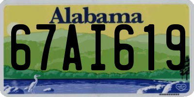 AL license plate 67AI619