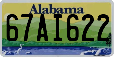 AL license plate 67AI622