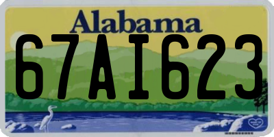 AL license plate 67AI623