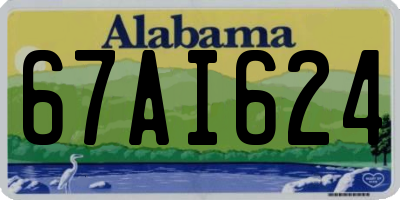 AL license plate 67AI624