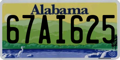 AL license plate 67AI625