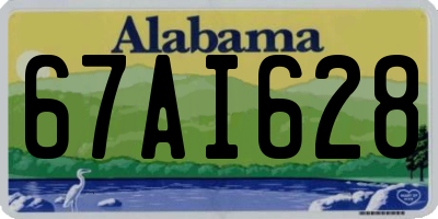 AL license plate 67AI628