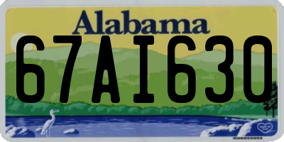 AL license plate 67AI630