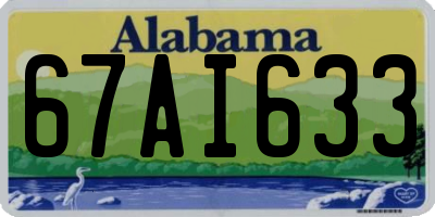 AL license plate 67AI633
