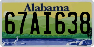 AL license plate 67AI638