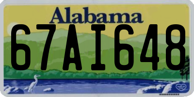 AL license plate 67AI648