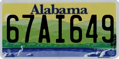 AL license plate 67AI649