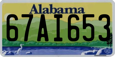 AL license plate 67AI653