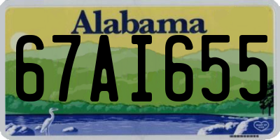AL license plate 67AI655