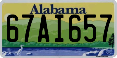 AL license plate 67AI657